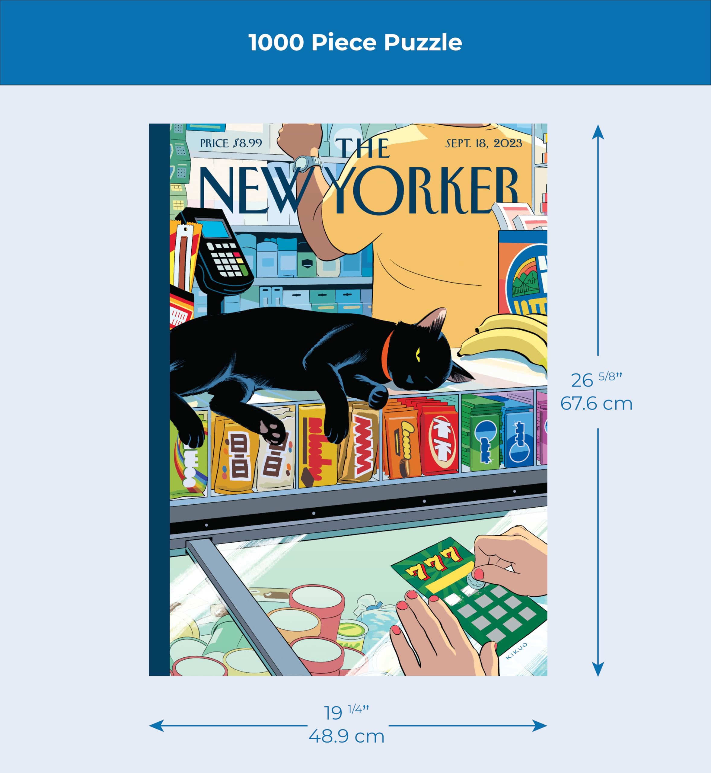 Amazon | New York Puzzle Company - New Yorker Bodega Cat - 1000